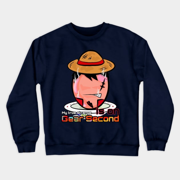 Lucky Egg Wannabe Straw Hat Pirates Boy Gear 2 Crewneck Sweatshirt by Art_Ricksa